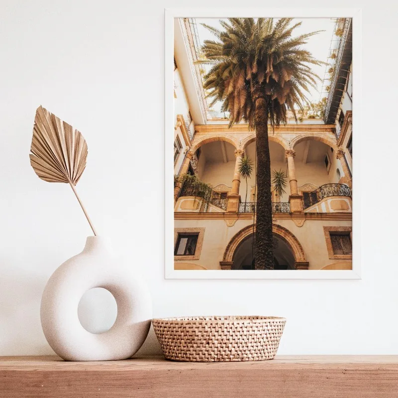 Palermo Italy Wall Art Set of 6 Prints Sicily Coastal Mediterranean Travel Prints Modern Scenery Canvas Poster for Home Decor