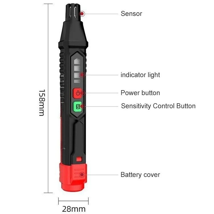 HT59 HT60 Gas Detector Double Alarms Gas Leakage Detection Pen