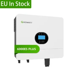 EU In Stock Growatt Spf 6000Es Plus 48V 230Vac 50/60Hz 6Kw 6000W Off Grid Solar Inverter For Home Storage  System Use