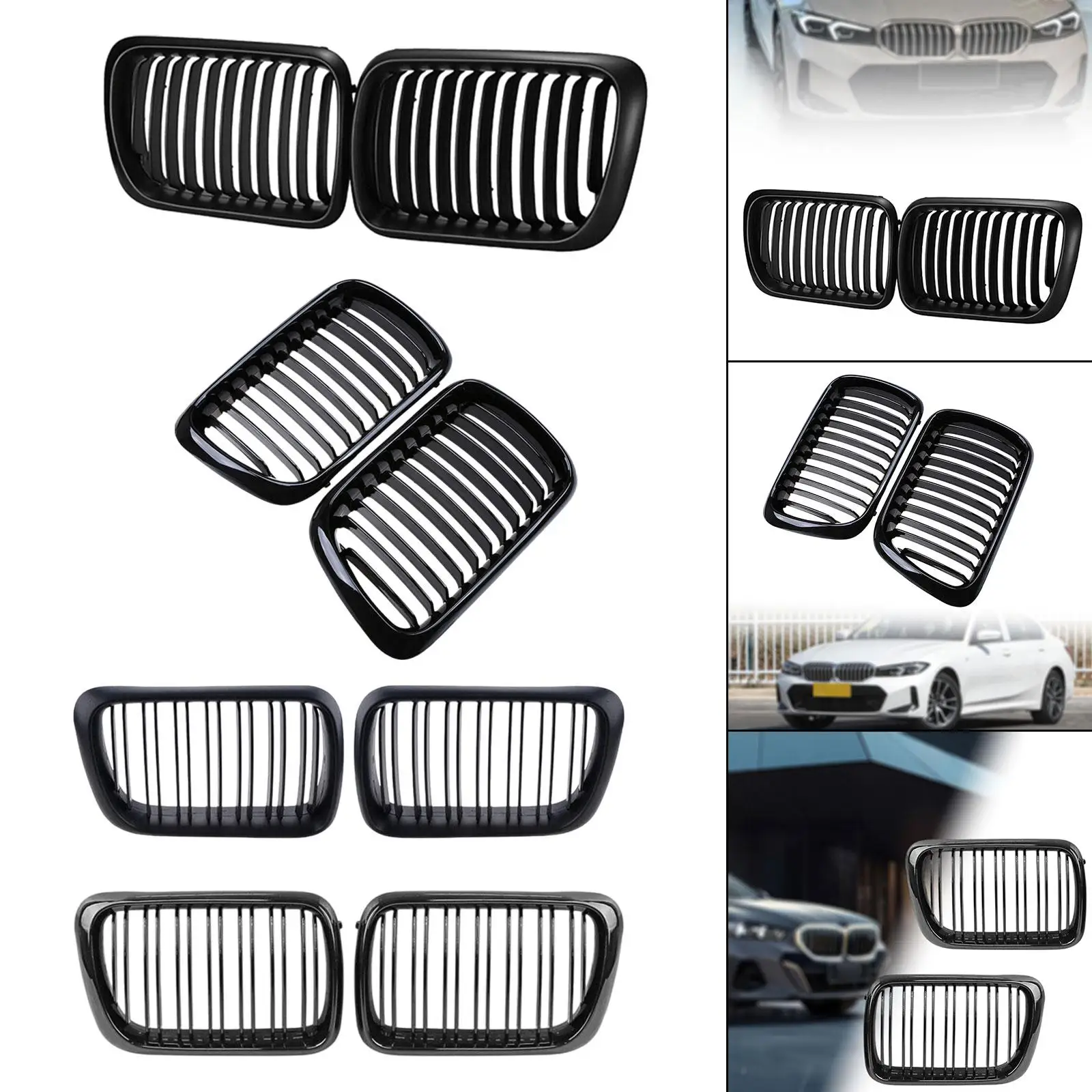 2x Niergrill voor 51138195152 51138195151   Reserveonderdeel voor BMW