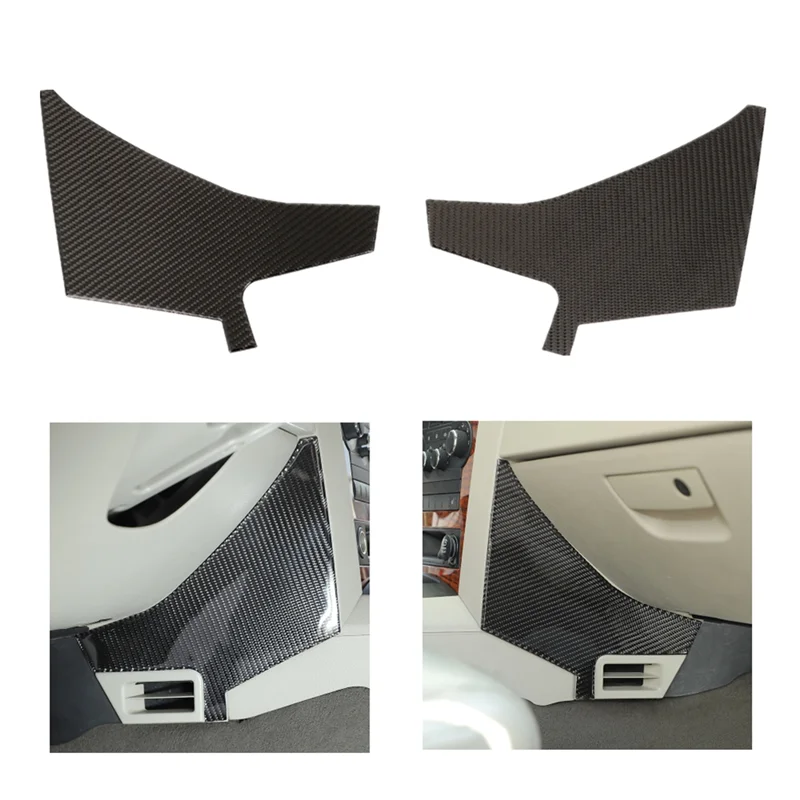 

High Quality For Jeep Commander 2006-2010 Carbon Fiber Car Center Console Side Air Outlet Vent Panel Cover Trim Accessories