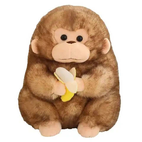 23CM Banana Golden Monkey Plush Toy A Cute Little Chubby Monkey Soothing Doll Is A Birthday Gift For Children On Festivals