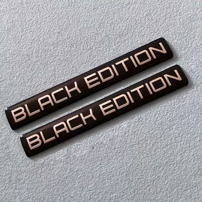 AliExpress EZAJILX 2pcs Black Edition 3D Car Body Badge Limited Edition Sticker Trunk Emblem Decal Accessorie for Car Motorcycle Bike
