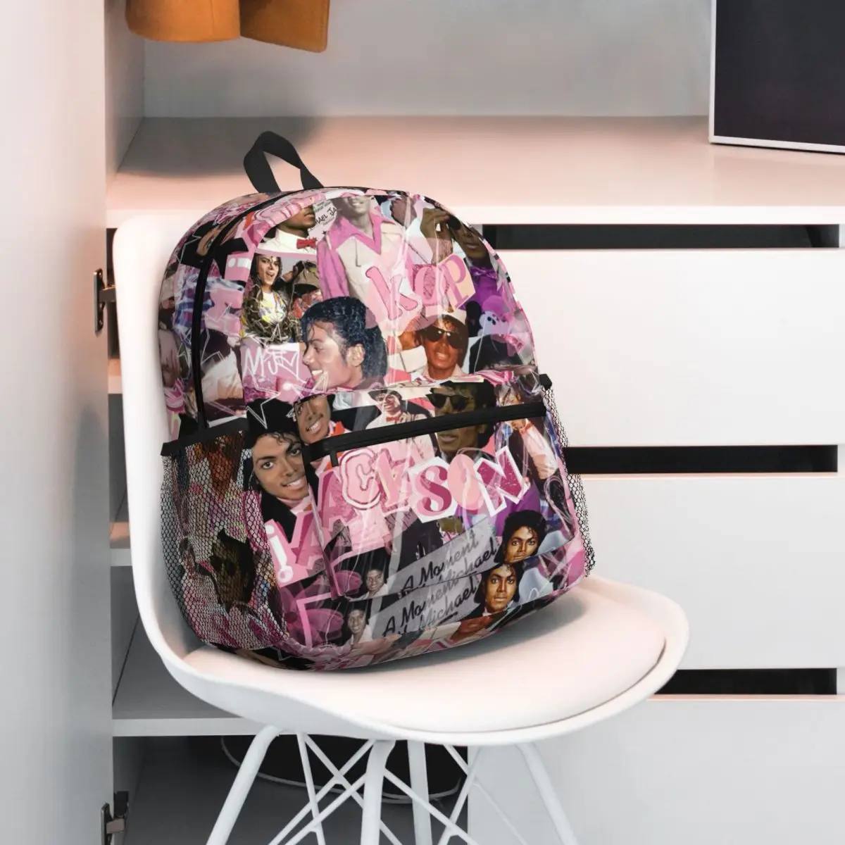 Michael Jackson (3) Backpack Daypack Large Capacity Boys Girls BookBag School Bag Shoulder Bags for Men Women