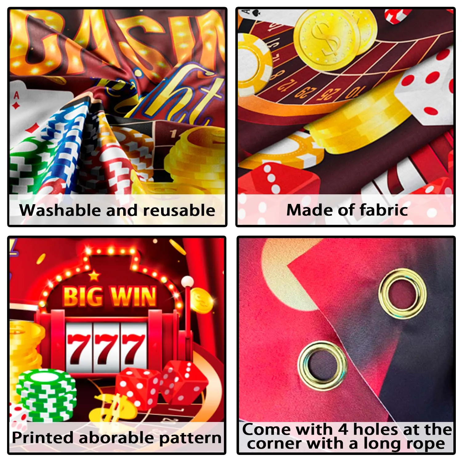 خلفية موضوع الكازينو-71 "x 43" خلفية حفلة كازينو/خلفية حفلة كازينو لزينة حفلات الكازينو وديكورات لاس فيغاس