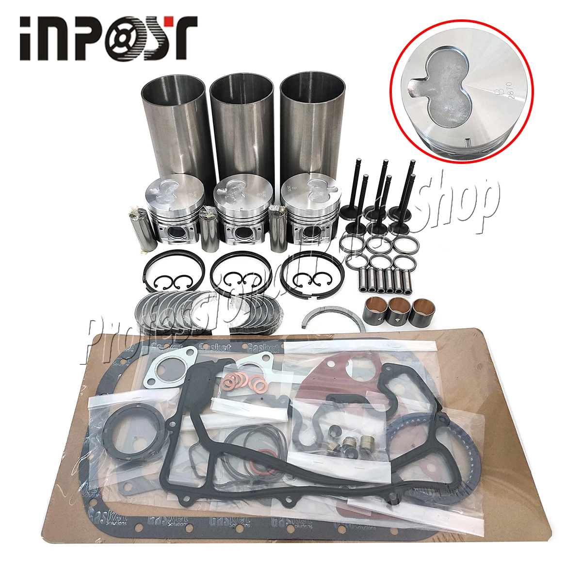 3LD1 Engine Overhaul Rebuild Kit For ISUZU 3LD1 Engine DH35 SAKAI SG350 SW350 Loader