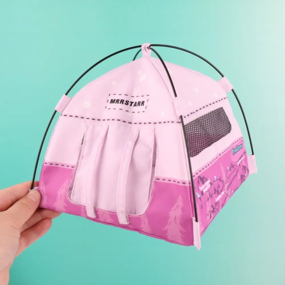 

1:12 Scale Camping Tent Model Decoration Miniature Simulated Outdoor Tent Ob11 Oxford Cloth Small Tent Photo Props