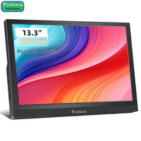13.3 Inch Portable Monitor,Small Monitor 16:9 60HZ,Built-in speakers Type-c Compatible With PC Laptop  Phone PS4/5 Raspberry
