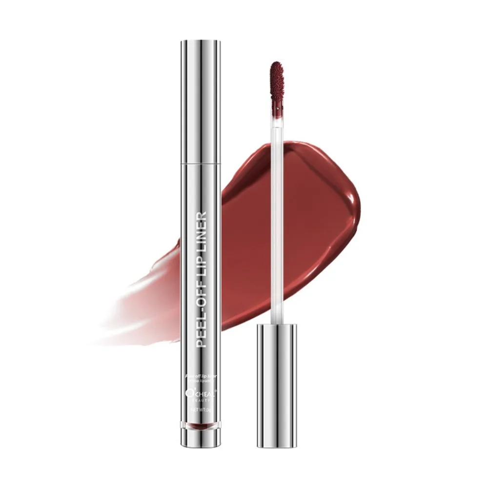 Long-Lasting Peel Off Lip Liner High Color Rendering Tear-off Matte Lip Liner Moisturizing Waterproof Matte Lipstick Makeup