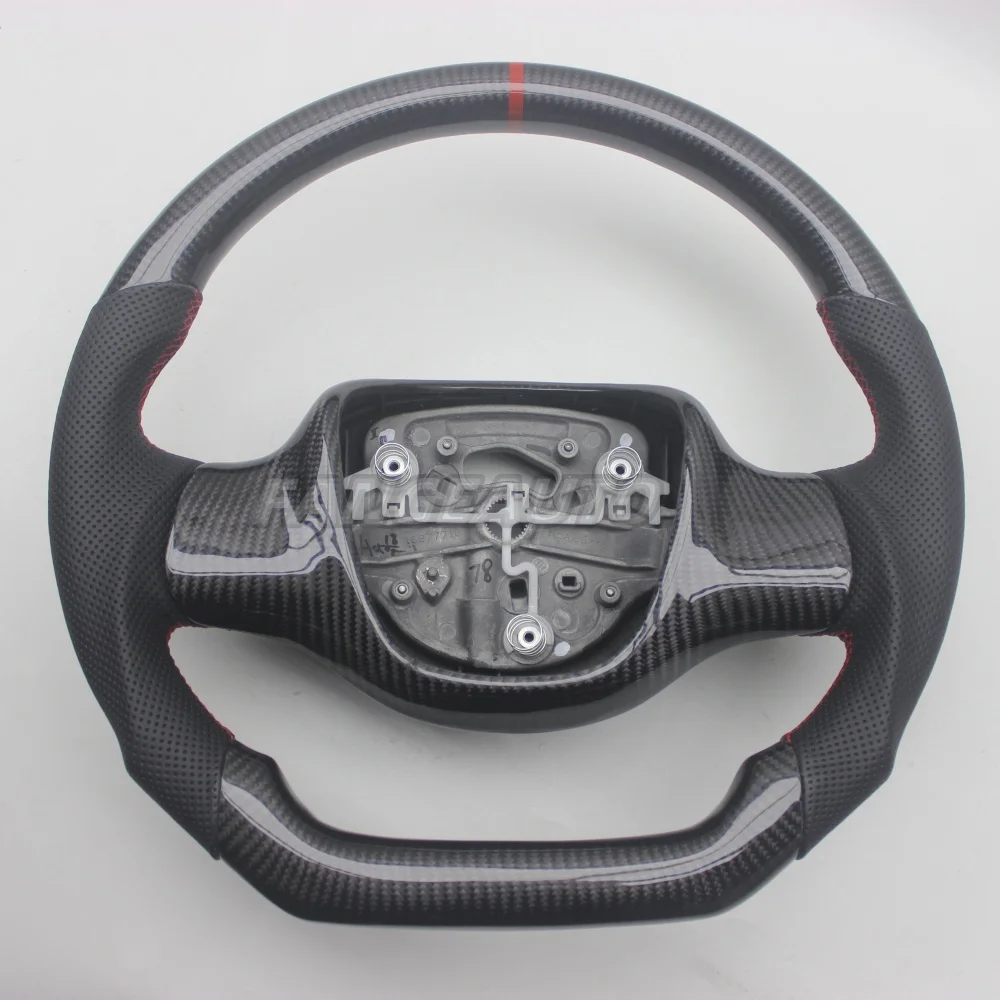 

Replacement D Shape Real Carbon Fiber Steering Wheel for Smart Fortwo W451 2007-2014