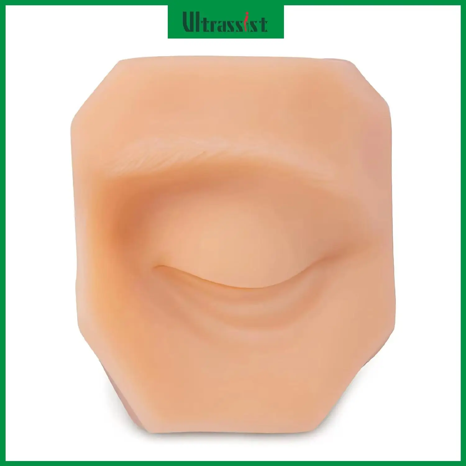 Ultrassist Right/Left Eye Model Soft Silicone for Practicing Piercing Suture Realistic Eyebrows  for Education Display Instruct