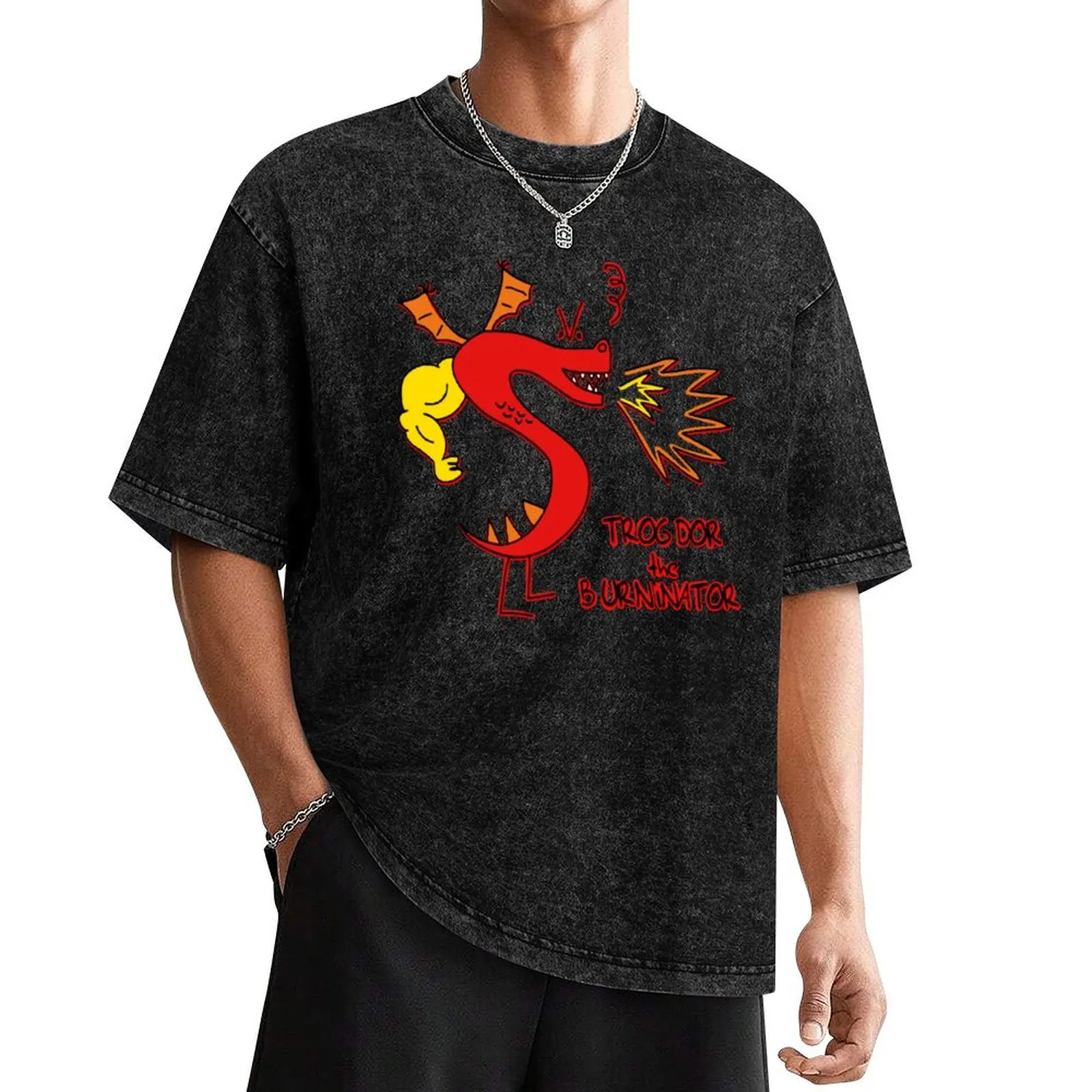 Trogdor The Burninator T-Shirt Short sleeve tee oversize t-shirts man t shirts for men