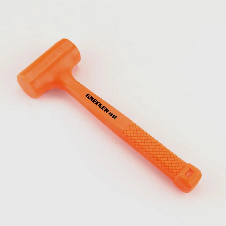 O50 Double Rubber Hammer Tile Decoration Multifunctional Floor Plastic Inelastic Rubber Mallet Mounting Hammer Hand Tools