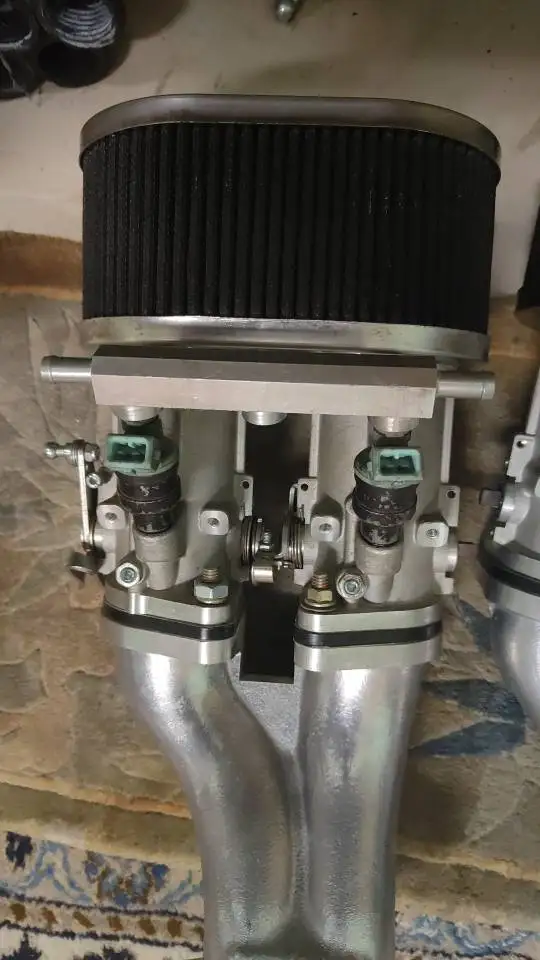 Cuerpo de acelerador dual 40 IDF con bocina, filtro de enchufe TPS, tipo dividido, tamaño 40,42,45,48,50mm, se puede elegir
