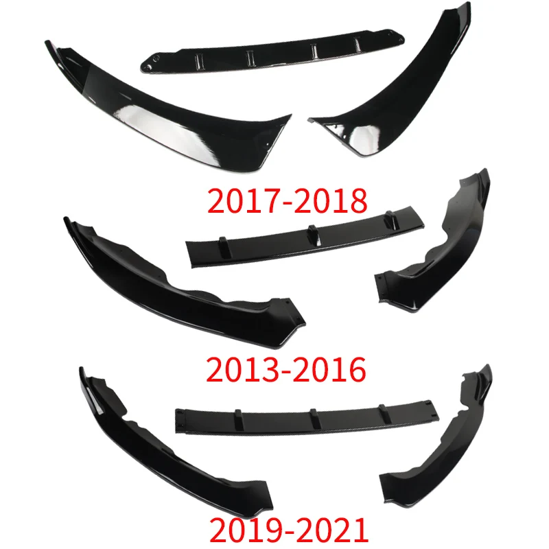 Voorbumper Lip Voor Ford Mondeo 2013-2021 3 Stuks Auto Lagere Spoiler Diffuser Guard Board Kin Rok Exterieur bodykits Tuning Onderdelen - afbeelding 2