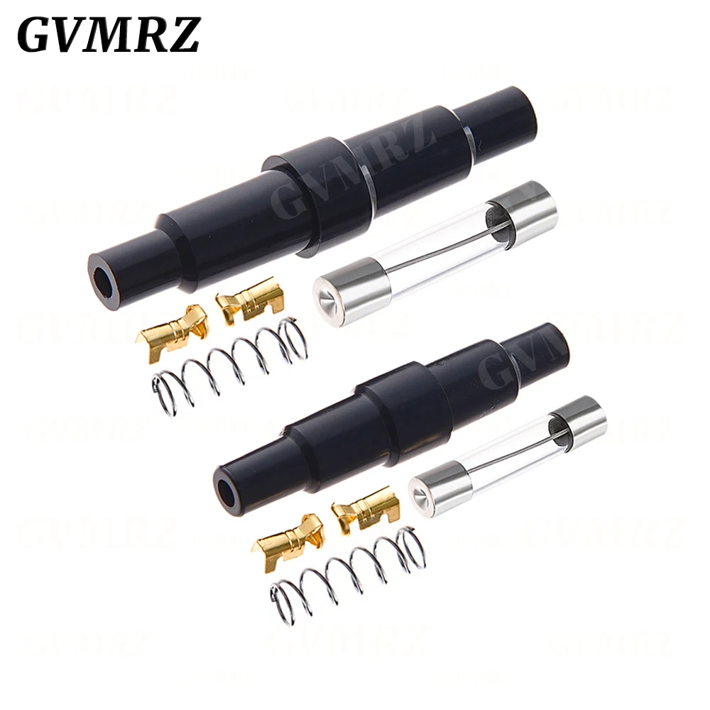 5PCS 5X20MM 6X30MM Glass Tube Fuse Holder Screw Type Quick Blow Plastic Shell Male Female,Spring,Crimping Terminal Safety Socket