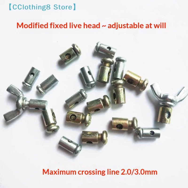 10Pcs E-Scooter Bicycle Kart ATV Accessories Motorcycle Throttle Cable Stopper Clamp Universal Choke Wire Adjuster Metal 【AliS8】