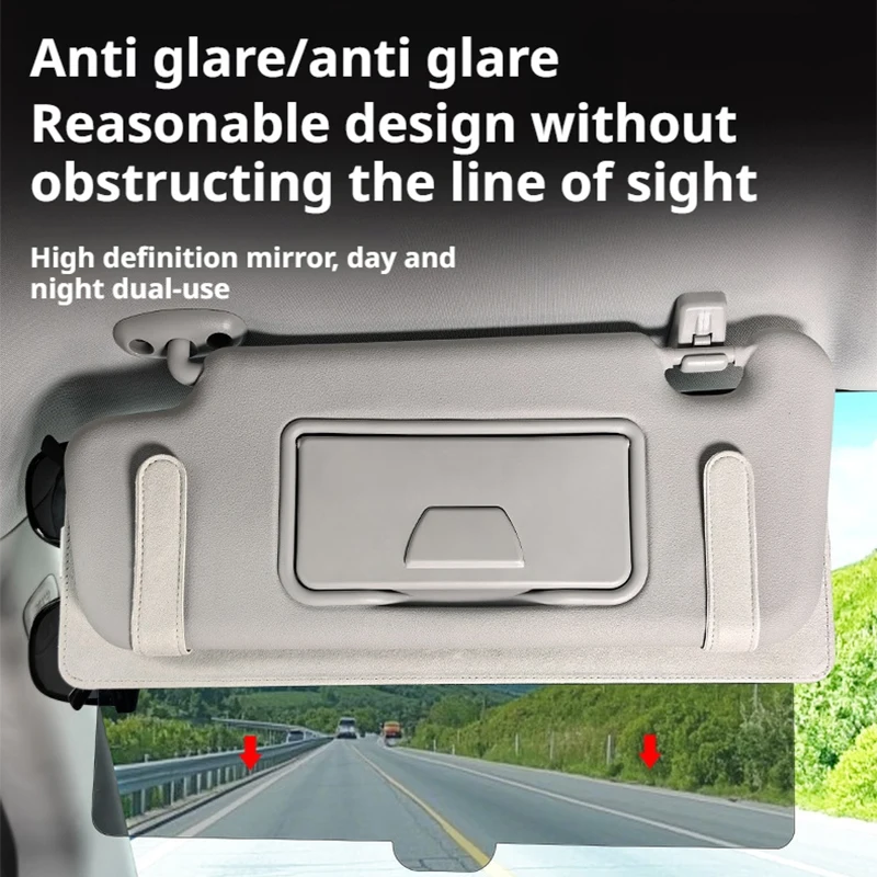 SEAMETAL Car Sun Visor Extender Anti-Glare HD Mirror Sun Protection Sun Shade Polarized Lense Clear Vision/Eye Protection Visor