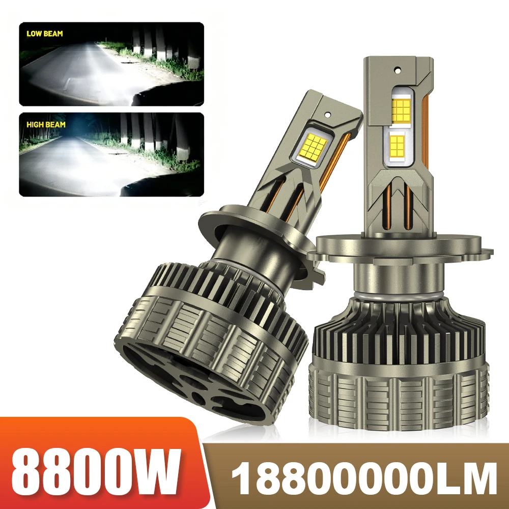 

H7 Led Headlight Bulb 6000K Canbus Car H1 H4 9005 9006 9008 H11 18800000LM 8800W Led Low Temperature High Brightness Fog Lamps