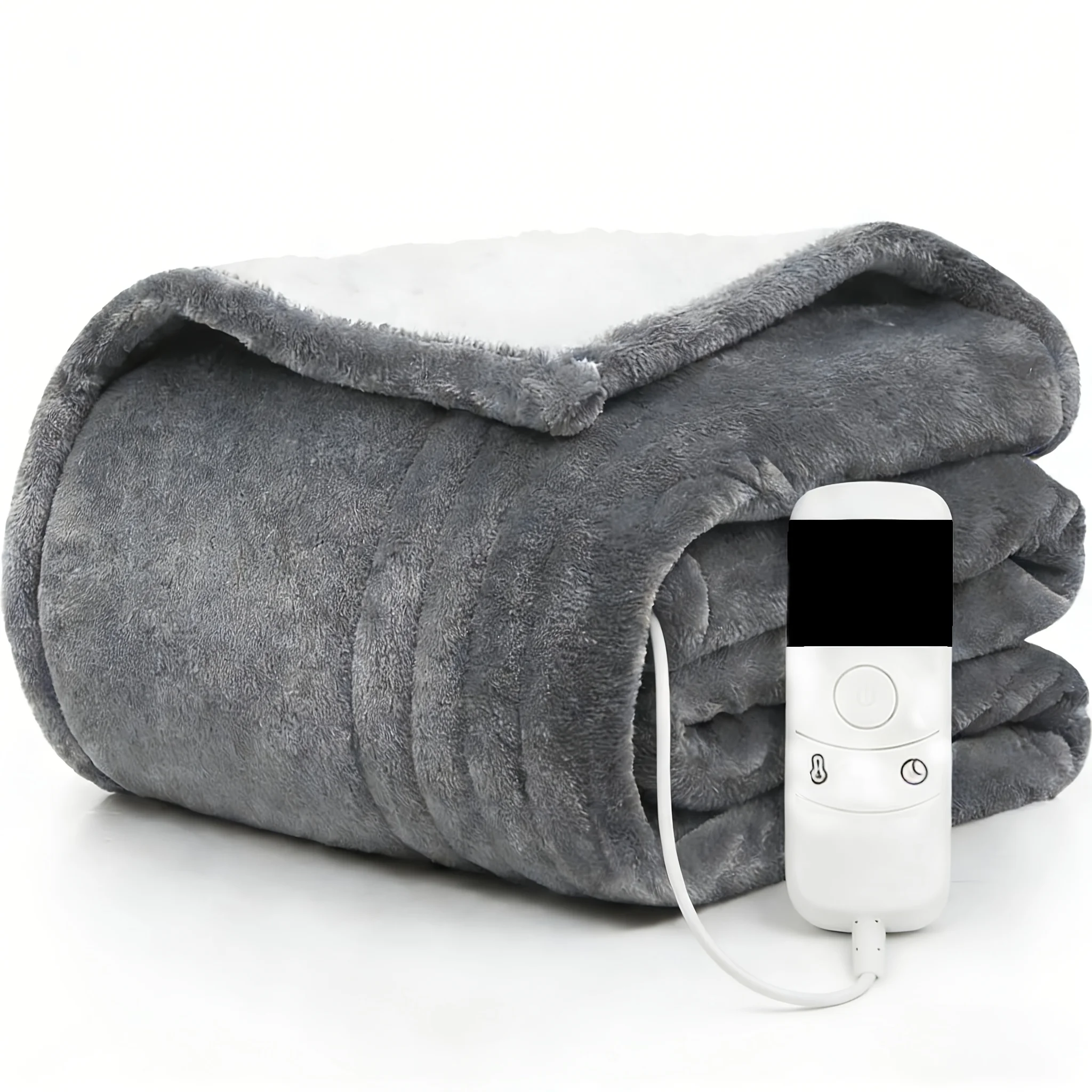 

Электрическое одеяло с подогревом - грелка с автоматическим отключением через 1/2/4/6/8 часов, 10 уровней нагрева