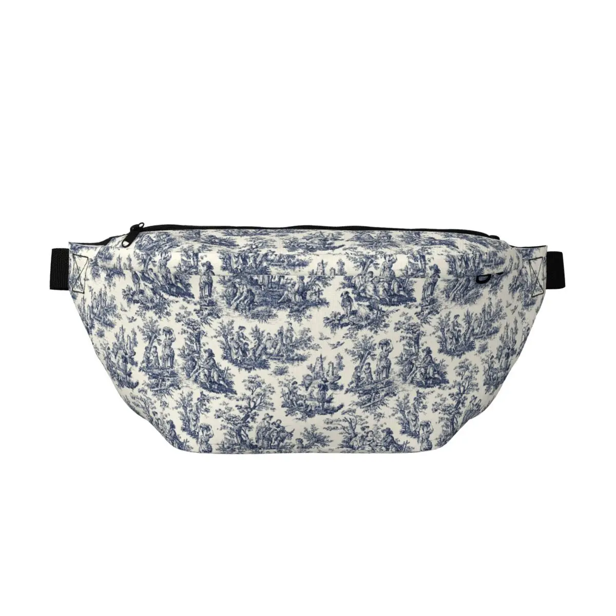 

Сумка-бананка через плечо Nomades Artsy Vintage Toile De Jouy для мужчин и женщин, регулируемая поясная сумка для путешествий, бега, хранения денег и телефона