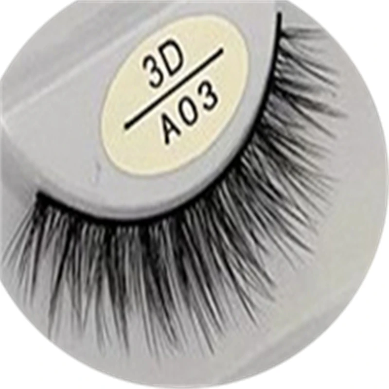 5 Pairs/Tray High quality chemical fiber naturally curlty-freeeyelashes full strip eyealsh extention with personlized