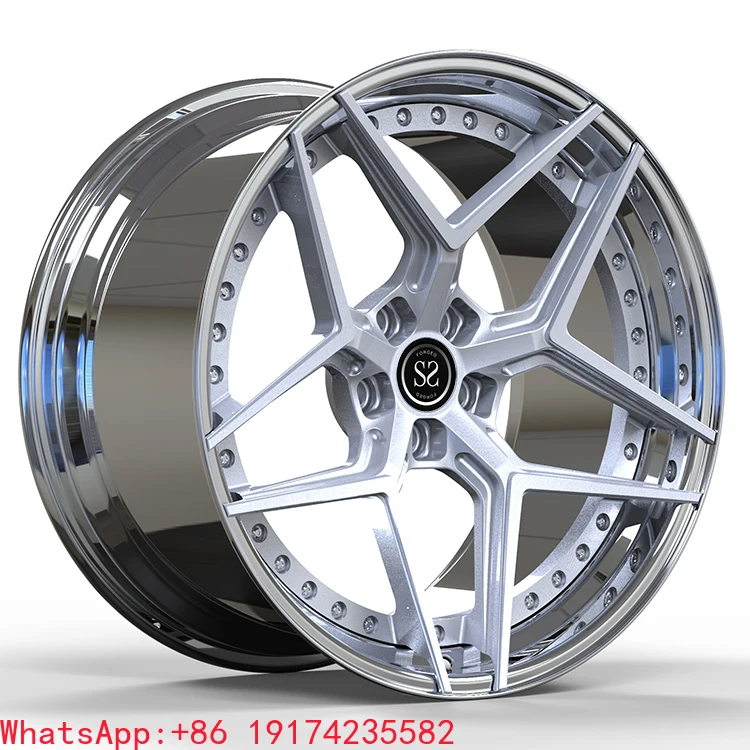 

Fit for BMW X6 X5 X6M F15 Polish Custom 2-PC Forged Alloy Wheels 20 21 22 and 23 Inches