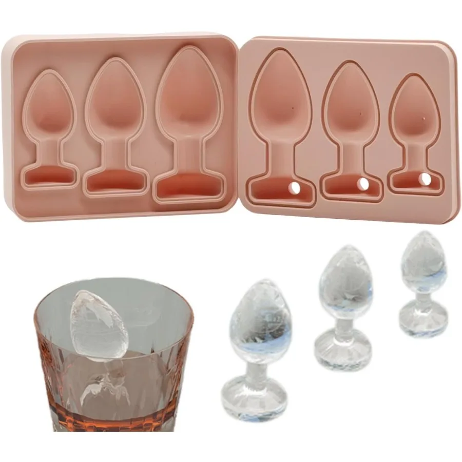 

Форма для кубиков льда, новинка, силиконовый лоток для кубиков льда, большая утолщенная силиконовая форма для льда забавной формы для виски, коктейлей, бренди и J