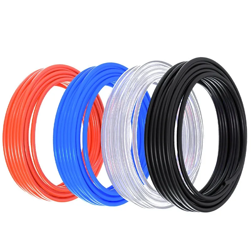 

5-метровый воздушный шланг из полиуретана, внутренний диаметр 4/6,5/8/10 мм и наружный диаметр 6/10/12/14 мм, гибкая трубка для инструментов для сжатого воздуха