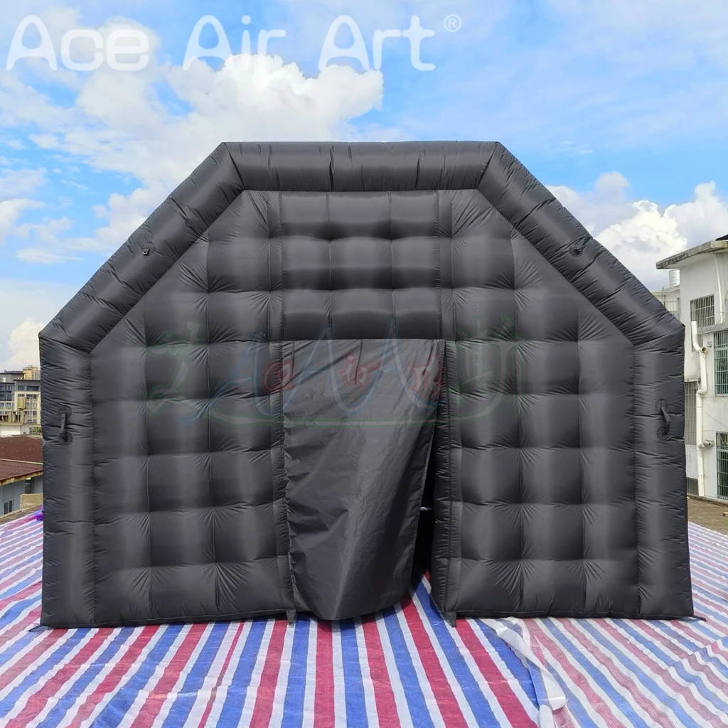 Tragbarer Disco-aufblasbarer Nachtclub, aufblasbares Partyzelt, aufblasbarer Nachtclub mit 2 Fenstern für Outdoor-Events