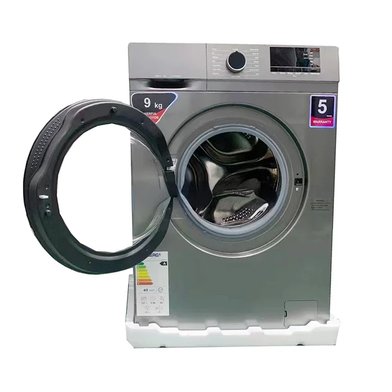 

L & G type 9kg front load washing machine 220V 50hz powerful motor 1950W 1200 rpm, rotary drying grade quick 15-minute washing