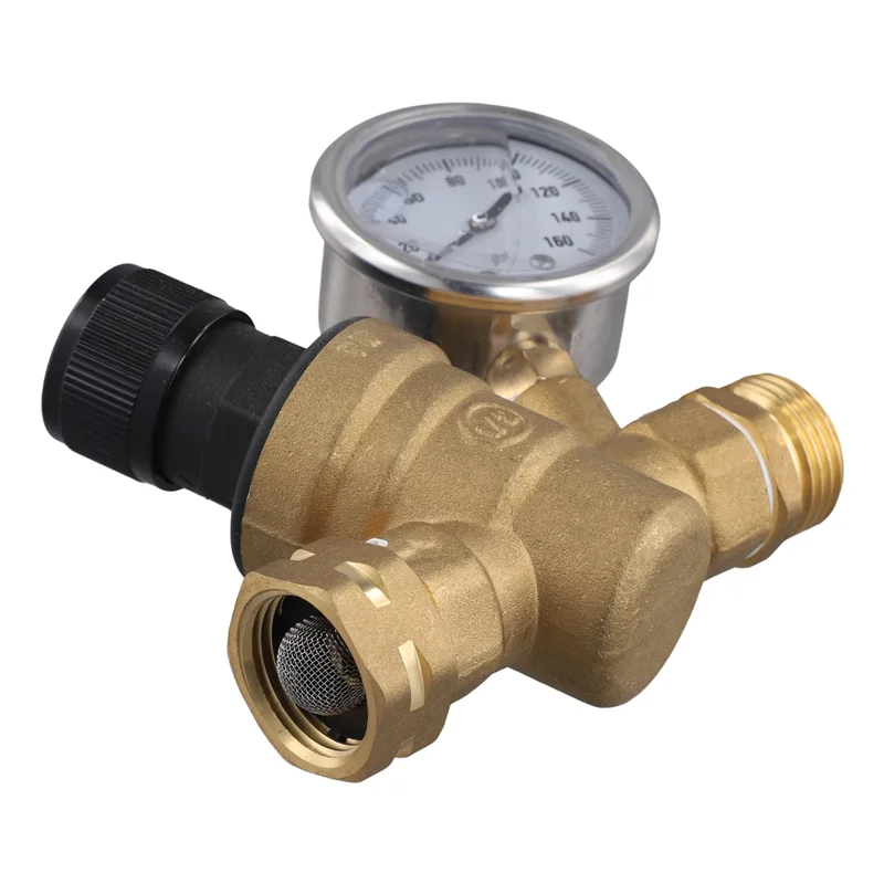 

A82M-RV Клапан регулирования давления воды Регулируемый редукционный клапан для кемперов-фургонов, туристических прицепов