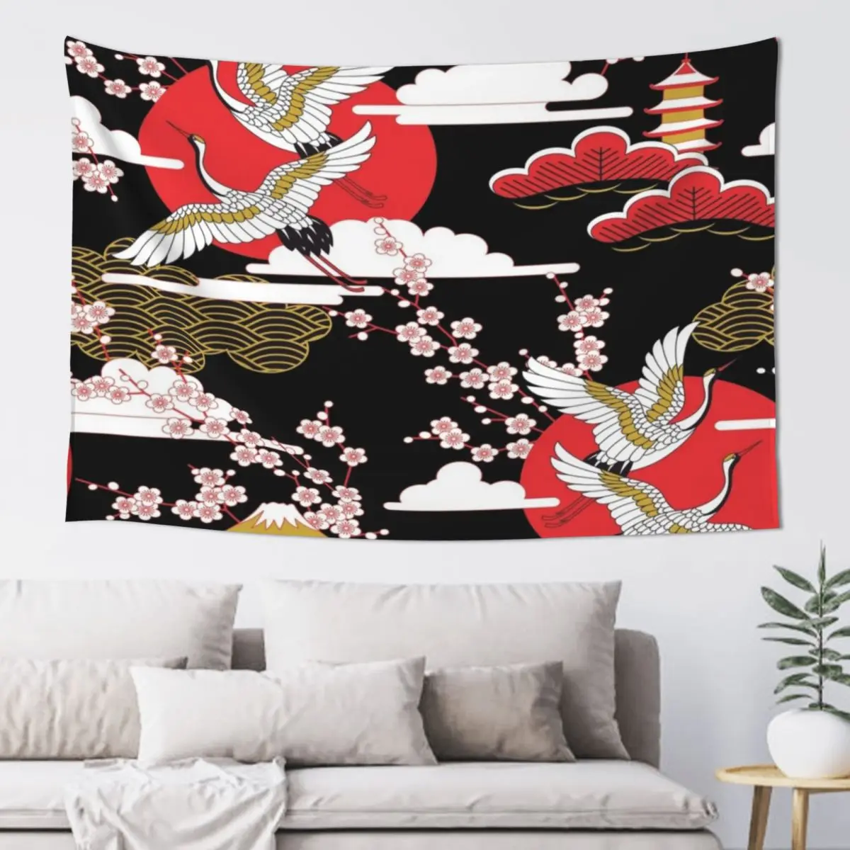 

Asian Design 2 Tapestry Outdoor Decor Wall Decor Hanging Carpet Wall Tapestry
