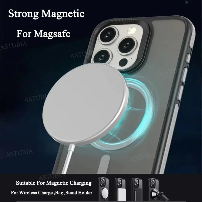 Fashion Bicolor Matte Frosted Magnetic Translucency Case dla iPhone 16 15 14 13 12 11 Pro Max 16 Plus Magsafe Splice Color Cover