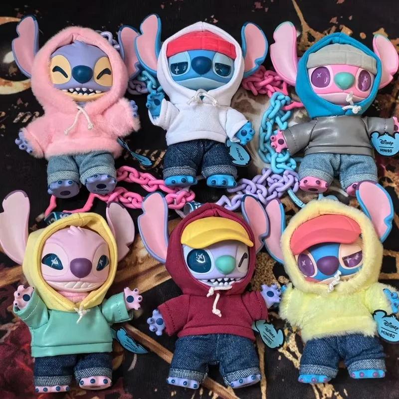 

Miniso Disney Stitch Gen Z уличная серия слепая коробка аниме фигурка стежка виниловая подвеска сумка украшение детский подарок на день рождения