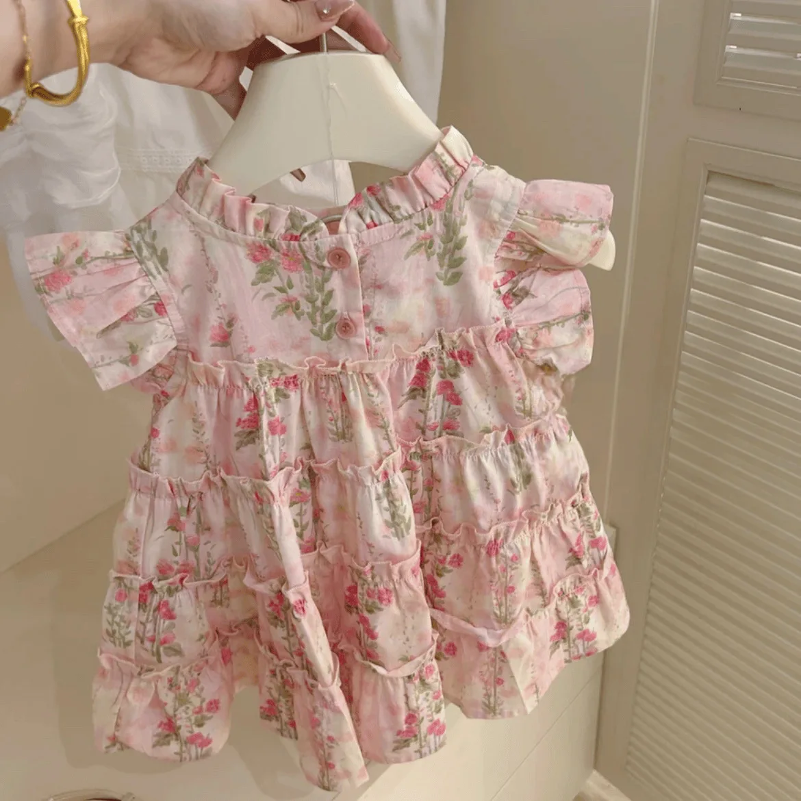 Summer Floral Princess Dress for Girls Sweet Flower Dress Children's Clothing New Foreign Design