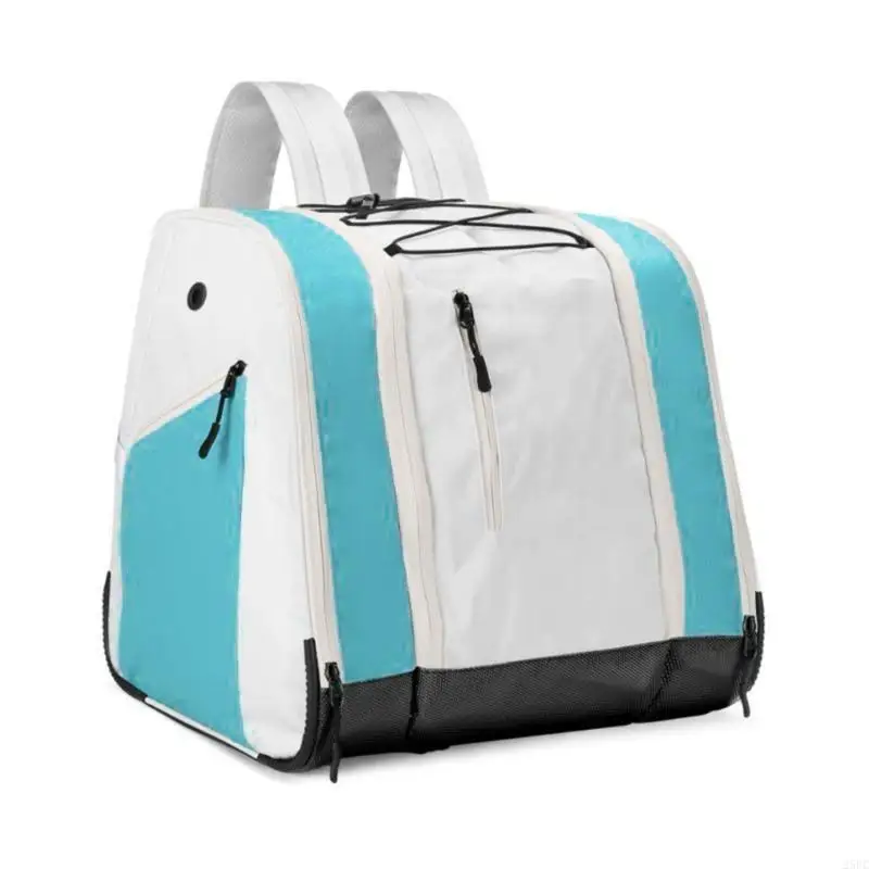  Multi Pocket Roller Skate Storage Bag Breathable Back Panel for Outdoor Sports