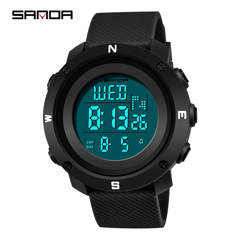 

Fashion Sanda Top White Men's Sports Military Watches Waterproof Led Electron Rose Gold Swimming Reloj Mujer Relogio Feminino