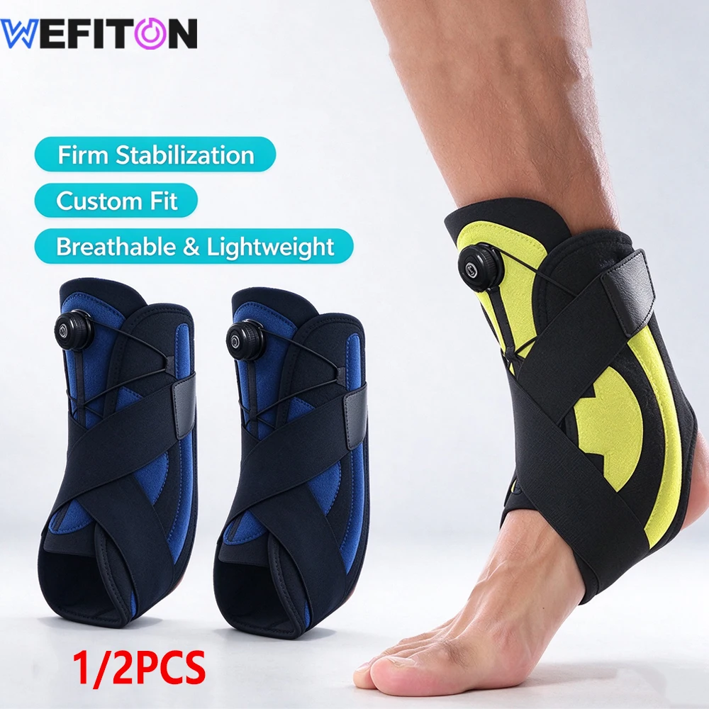 1/2PCS Upgrade Adjustable Knob Ankle Support Brace for Men & Women,Semi-Rigid Knee Stabilizer for Plantar Fasciitis Sports  ACL