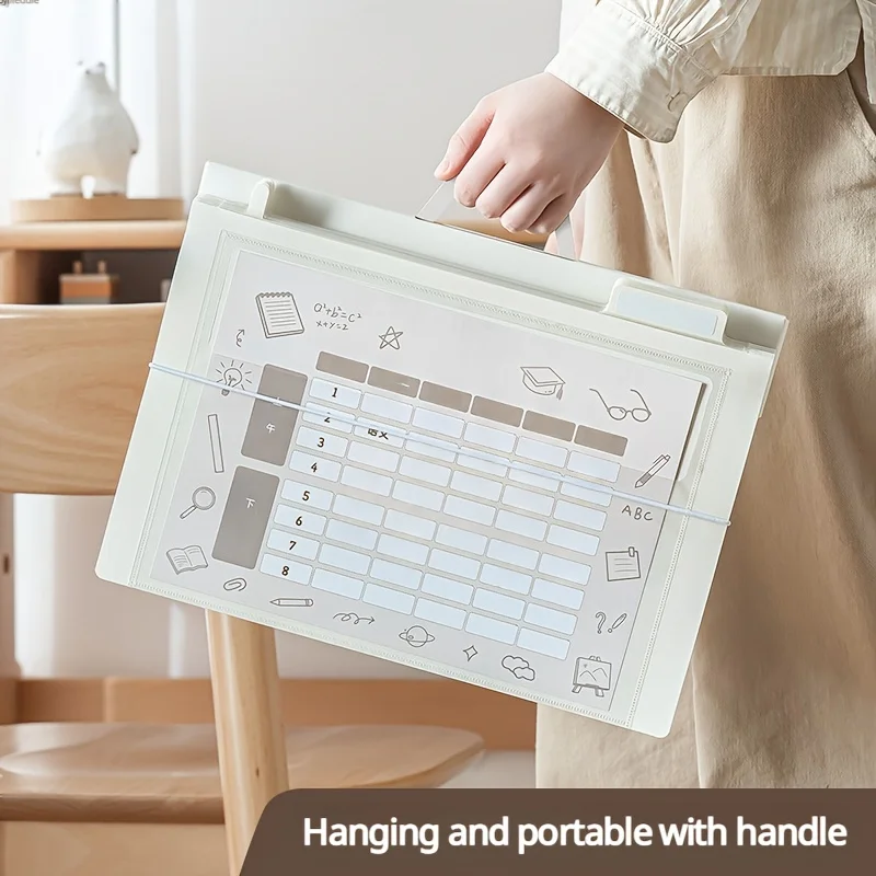 New Style Foldable A4 Multi Layer Folder Foldable Portable Exam Paper Folder Office&School Supplies Hangable Filing Products
