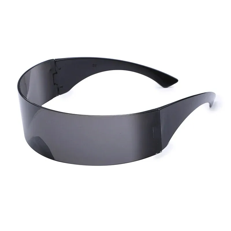 Y2K Futuristic Narrow Cyclops Visor Sunglasses Women Men Laser Sun Glasses UV400 Mirrored Lens Costume Party Eyewear view 4