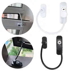 Child Door Window Restrictor Baby Safety Security Cable Locks Catch Wire Key