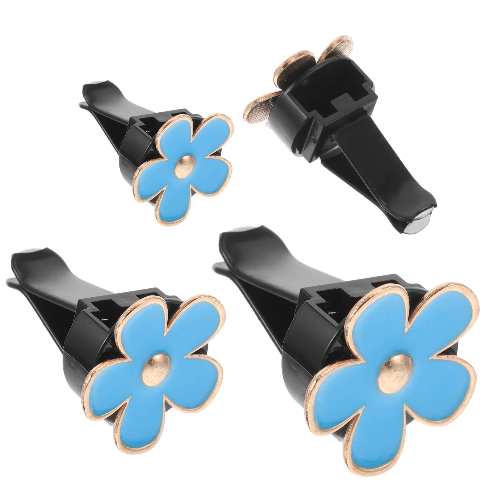 

4pcs Car Diffuser Clips Daisy Fragrance Vent Floral Scent Decor Refillable Accessory Girly Car Flower