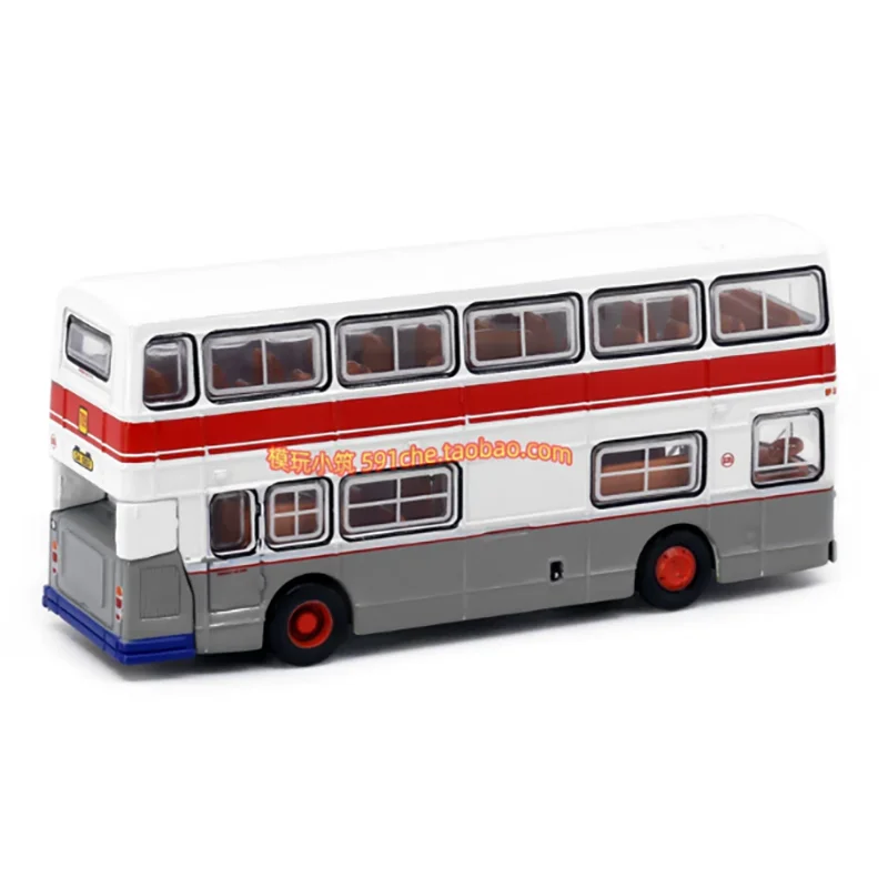 Tiny 1:110 Scale L32 DMS 709 alloy Hong Kong double-decker bus model Miniature Collection Simulation Toy Static Display