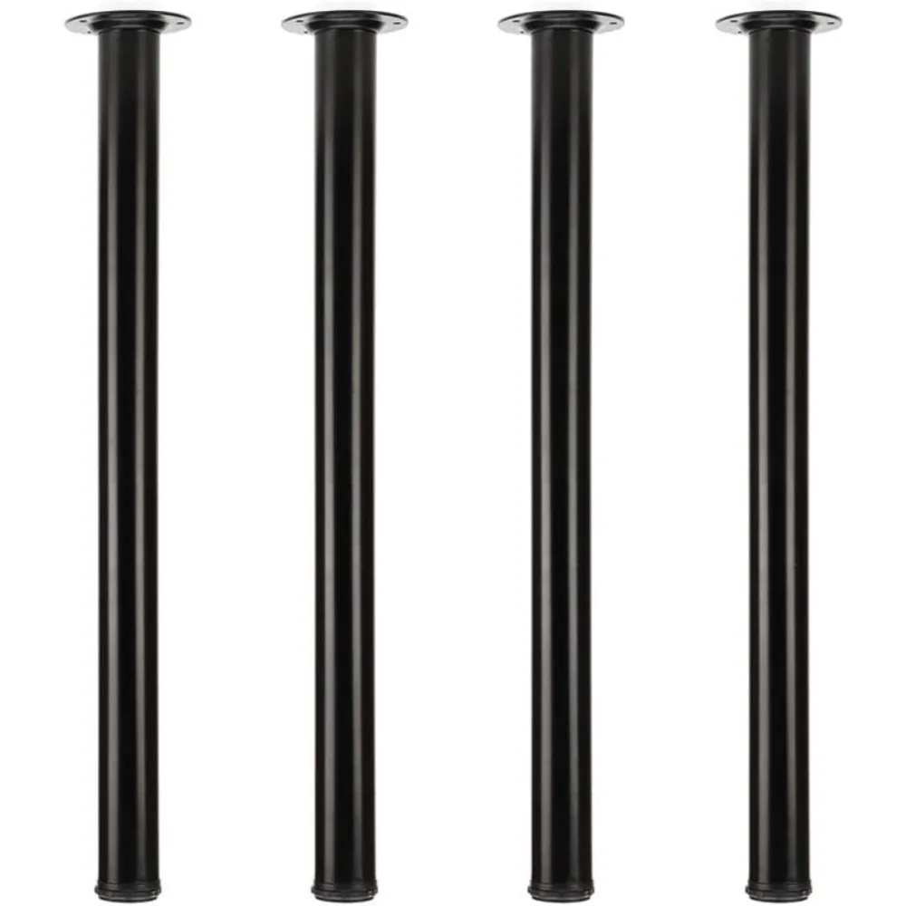 Gambe da scrivania regolabili in metallo da 28 pollici, set di gambe per mobili da tavolo da ufficio, set di 4 (nero)