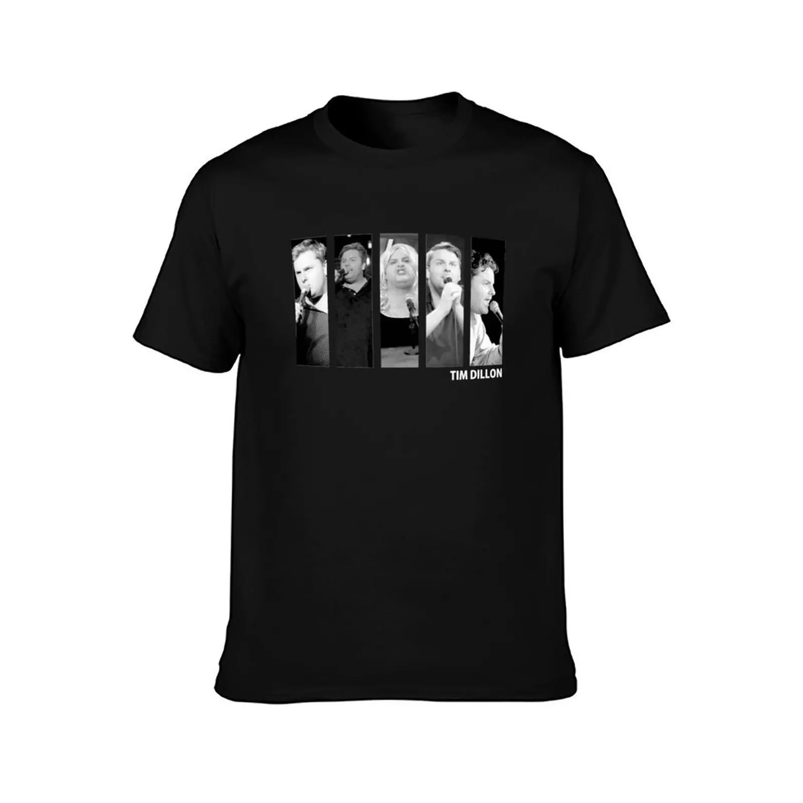 Tim Dillon Black and White T-Shirt All Weather Casual Short Sleeve T-Shirt
