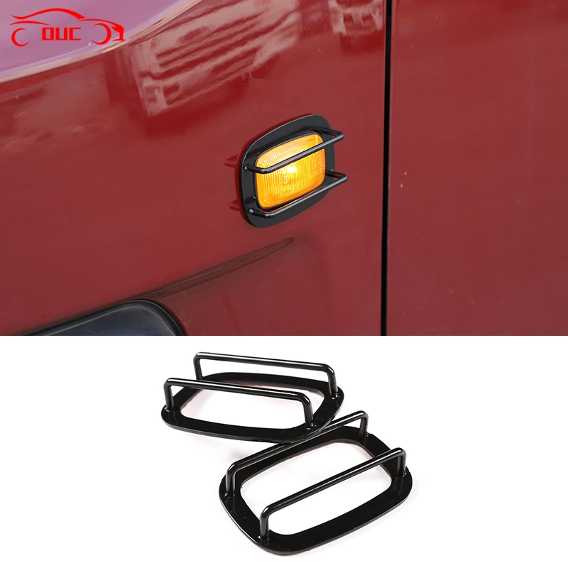 

Stainless Steel 2Pcs Car Side Signal Turn Lamp Light Turning Lights Cover Trim Sticker for Toyota FJ Cruiser 2007-2021 Accessory