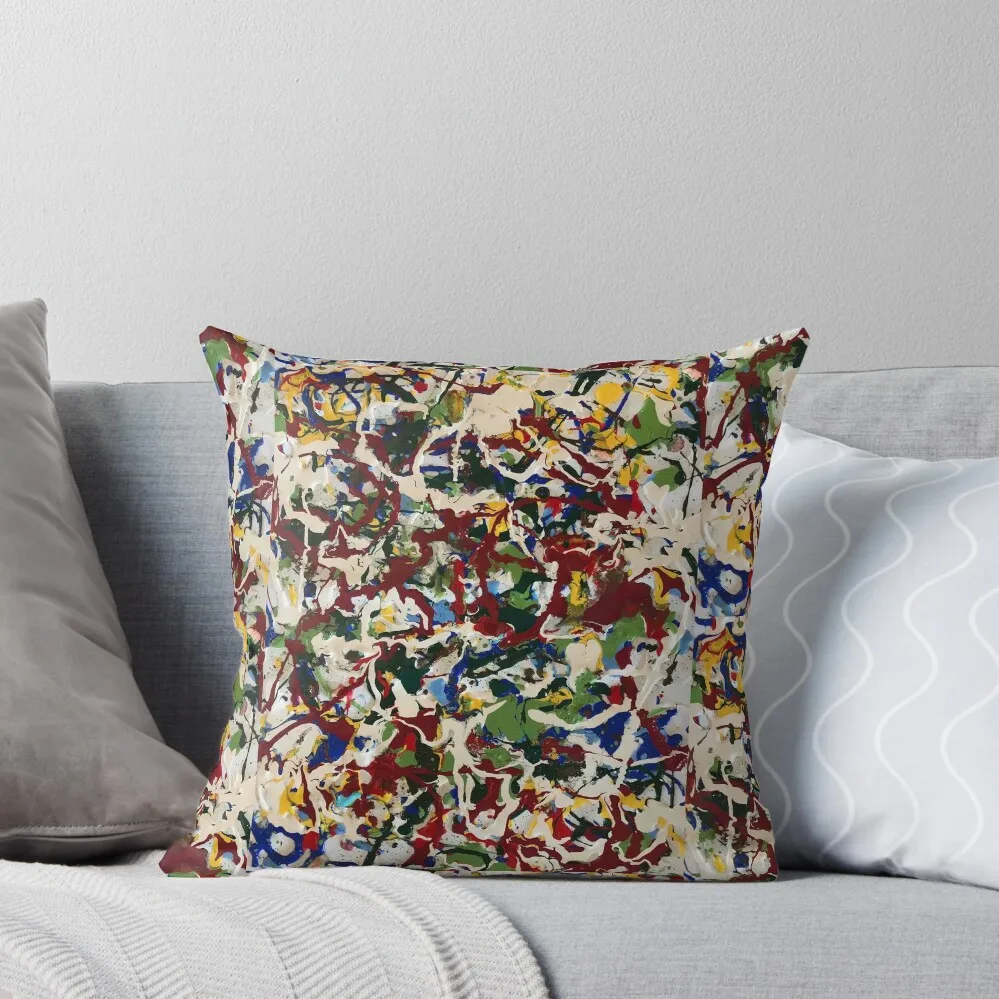 

Connections to Jackson Pollock Throw Pillow Cushion Cover For Sofa Christmas Covers Cushions For Children pillow