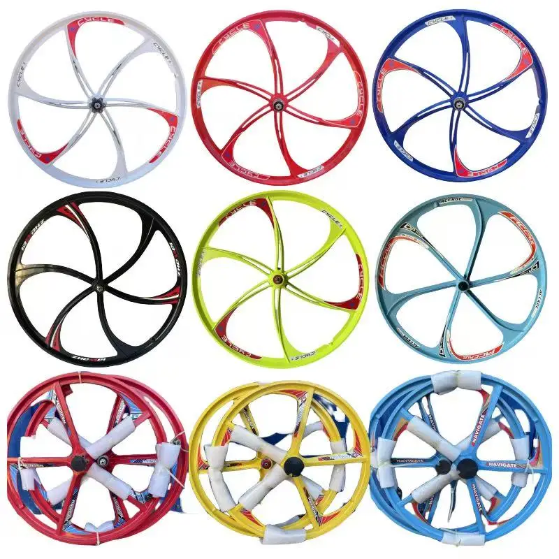 

24/26 inch bicycle wheel hub magnesium alloy material integrated wheel hub disc brake maximum tire width 2.35