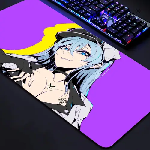 Esdeath-alfombrilla de ratón Akame ga Kill para gamers, alfombrilla de escritorio, xxl, 900x400mm, 500x1000, premium